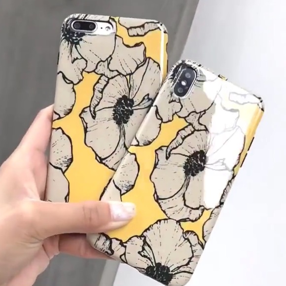 NEW iPhone 7/8/6+/6S+/6/6S Glossy Floral Case - Picture 2 of 4